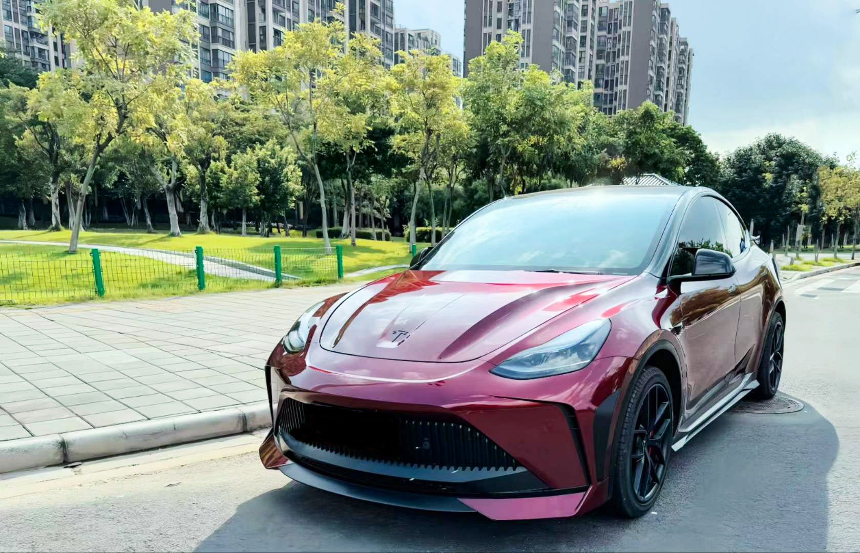 Robot Craftsman Tesla Model Y Starship Polypropylene Front Bumper Aftermarket Carbon Fiber Part / Bodykit - Robot Bodykits