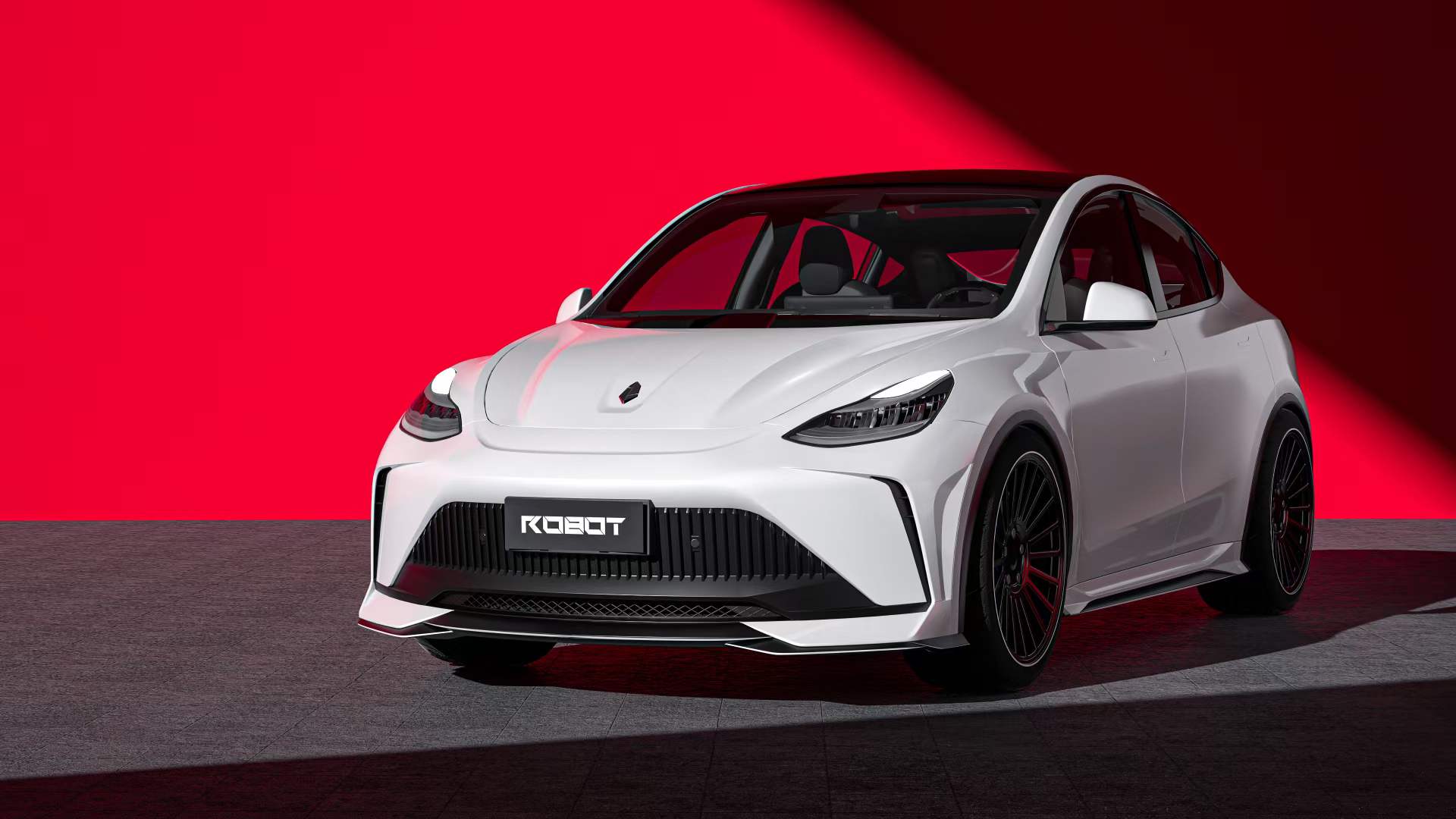 Robot Craftsman Tesla Model Y Starship Polypropylene Front Bumper Aftermarket Carbon Fiber Part / Bodykit - Robot Bodykits