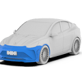 Robot Craftsman Tesla Model Y Starship Polypropylene Front Bumper Aftermarket Carbon Fiber Part / Bodykit - Robot Bodykits