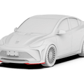 Robot Craftsman Tesla Model Y Starship Polypropylene Front Lip Addon Aftermarket Carbon Fiber Part / Bodykit - Robot Bodykits