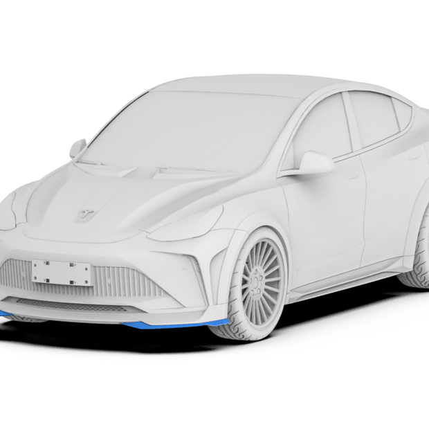Robot Craftsman Tesla Model Y Starship Polypropylene Front Lip Addon Aftermarket Carbon Fiber Part / Bodykit - Robot Bodykits