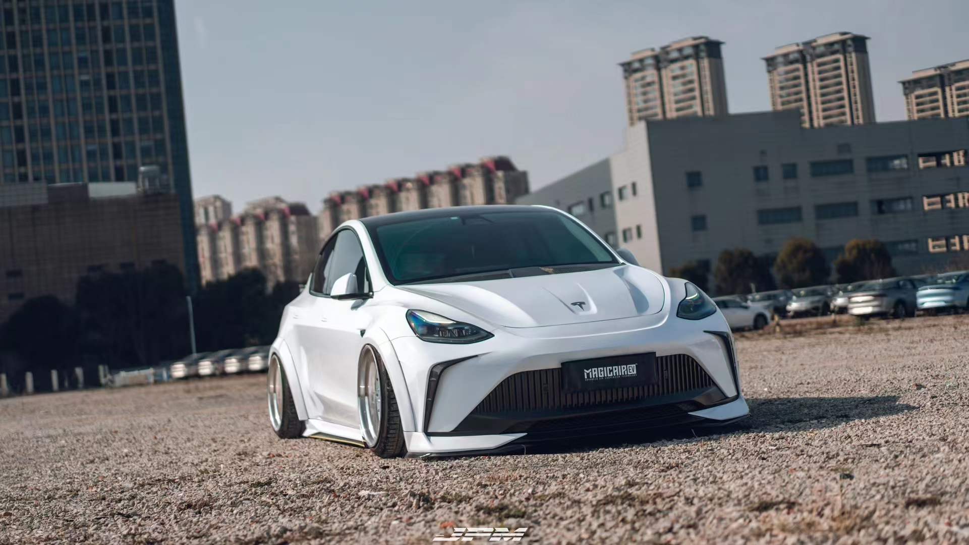 Robot Craftsman Tesla Model Y Starship Polypropylene (PP/frp) Full widebody Bodykit Aftermarket Carbon Fiber Part / Bodykit - Robot Bodykits
