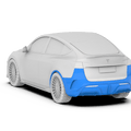 Robot Craftsman Tesla Model Y Starship Polypropylene Rear Bumper & Diffuser Aftermarket Carbon Fiber Part / Bodykit - Robot Bodykits