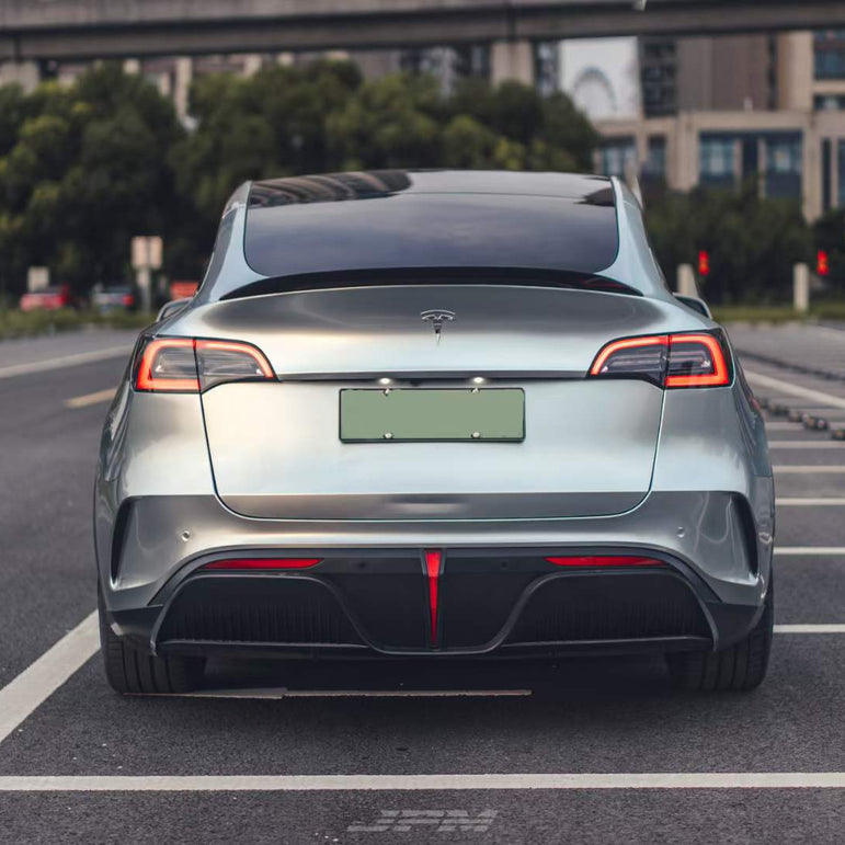 Robot Craftsman Tesla Model Y Starship Polypropylene Rear Bumper & Diffuser Aftermarket Carbon Fiber Part / Bodykit - Robot Bodykits