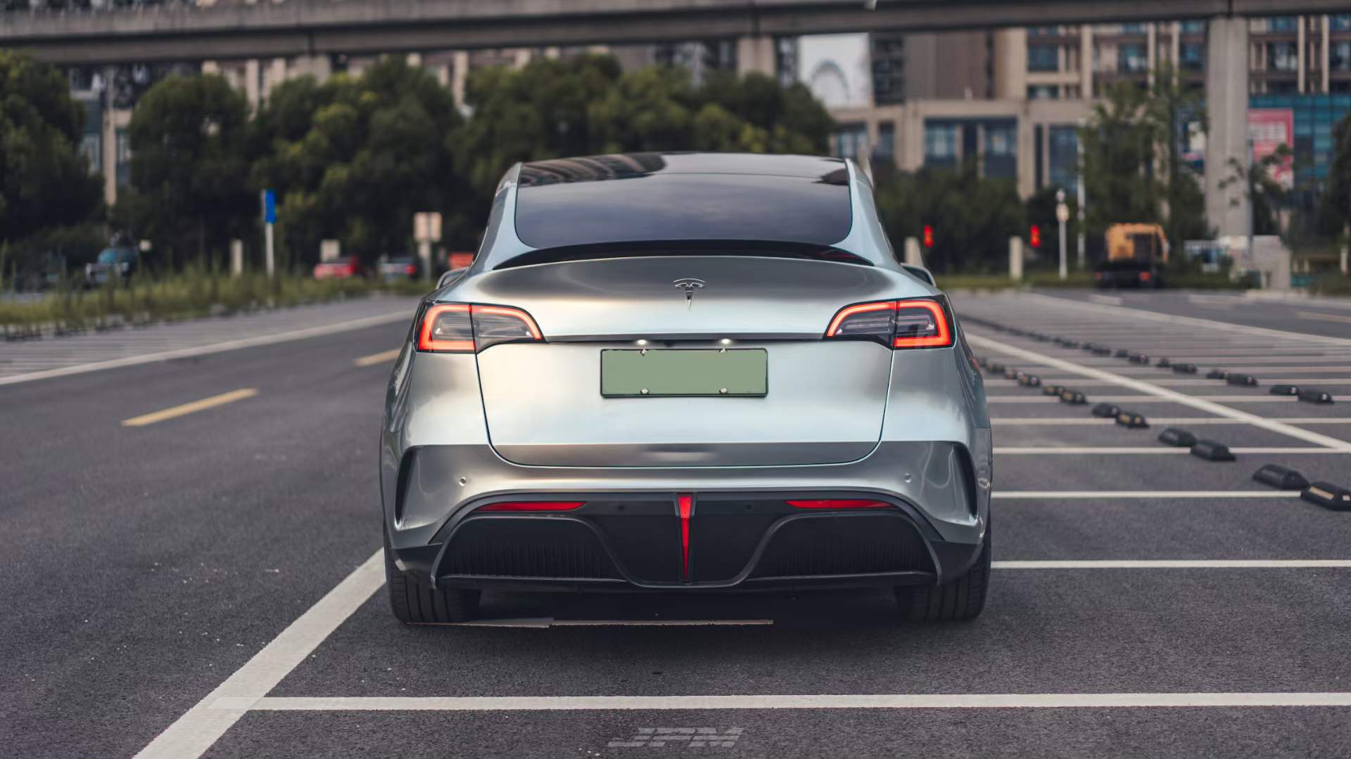 Robot Craftsman Tesla Model Y Starship Polypropylene Rear Bumper & Diffuser Aftermarket Carbon Fiber Part / Bodykit - Robot Bodykits