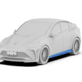 Robot Craftsman Tesla Model Y Starship Polypropylene Side Skirts Aftermarket Carbon Fiber Part / Bodykit - Robot Bodykits