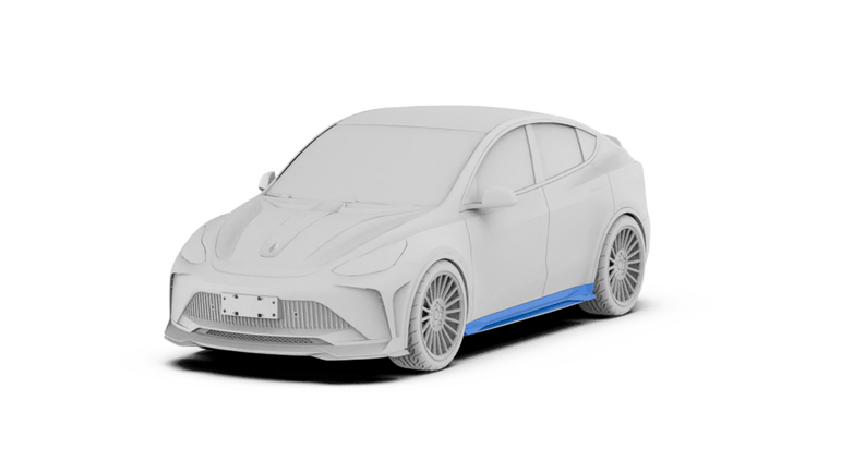 Robot Craftsman Tesla Model Y Starship Polypropylene Side Skirts Aftermarket Carbon Fiber Part / Bodykit - Robot Bodykits