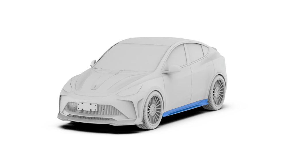 Robot Craftsman Tesla Model Y Starship Polypropylene Side Skirts Aftermarket Carbon Fiber Part / Bodykit - Robot Bodykits