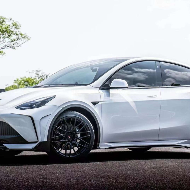 Robot Craftsman Tesla Model Y Starship Polypropylene Side Skirts Aftermarket Carbon Fiber Part / Bodykit - Robot Bodykits