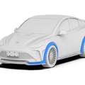Robot Craftsman Tesla Model Y Starship Polypropylene Widebody Arches Aftermarket Carbon Fiber Part / Bodykit - Robot Bodykits