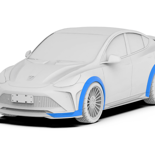 Robot Craftsman Tesla Model Y Starship Polypropylene Widebody Arches Aftermarket Carbon Fiber Part / Bodykit - Robot Bodykits