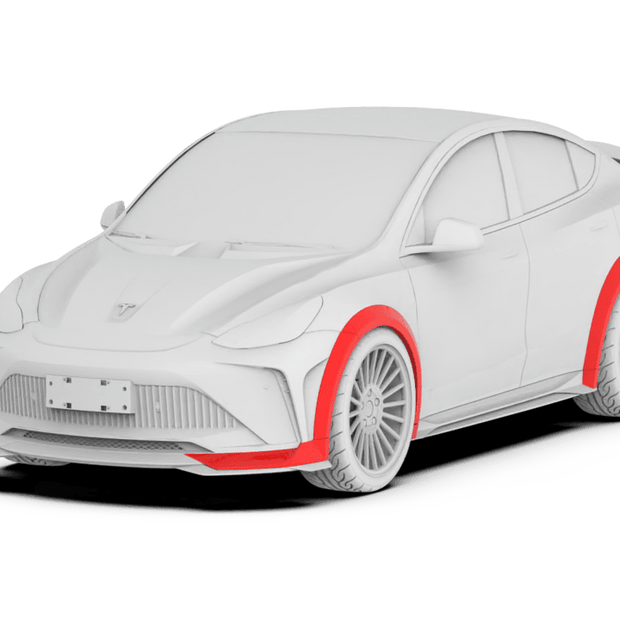 Robot Craftsman Tesla Model Y Starship Polypropylene Widebody Arches Aftermarket Carbon Fiber Part / Bodykit - Robot Bodykits