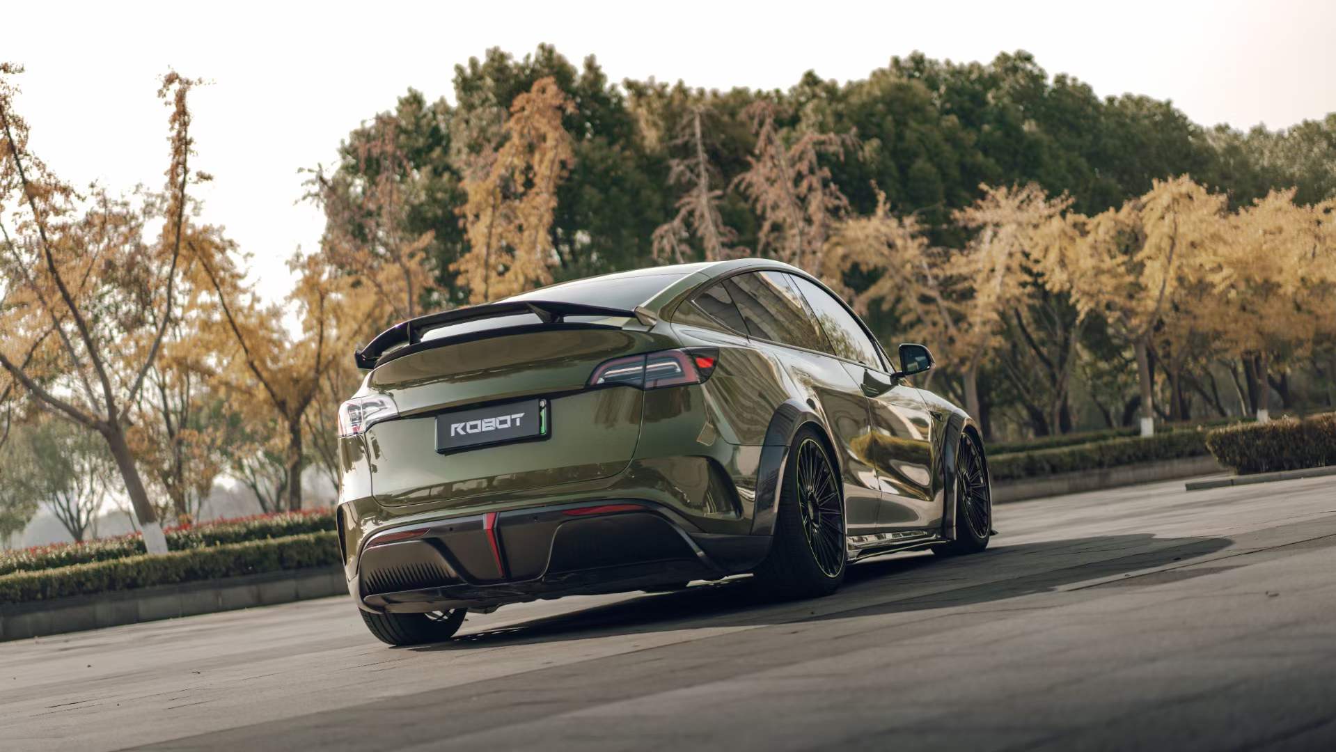 Robot Craftsman Tesla Model Y Starship Polypropylene Widebody Arches Aftermarket Carbon Fiber Part / Bodykit - Robot Bodykits