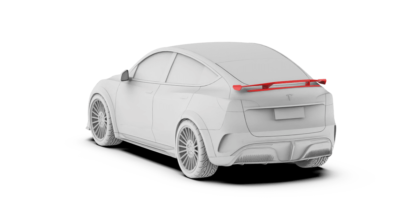 Robot Craftsman Tesla Model Y Starship Spoilers Aftermarket Carbon Fiber Part / Bodykit - Robot Bodykits