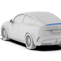 Robot Craftsman Tesla Model Y Starship Spoilers Aftermarket Carbon Fiber Part / Bodykit - Robot Bodykits