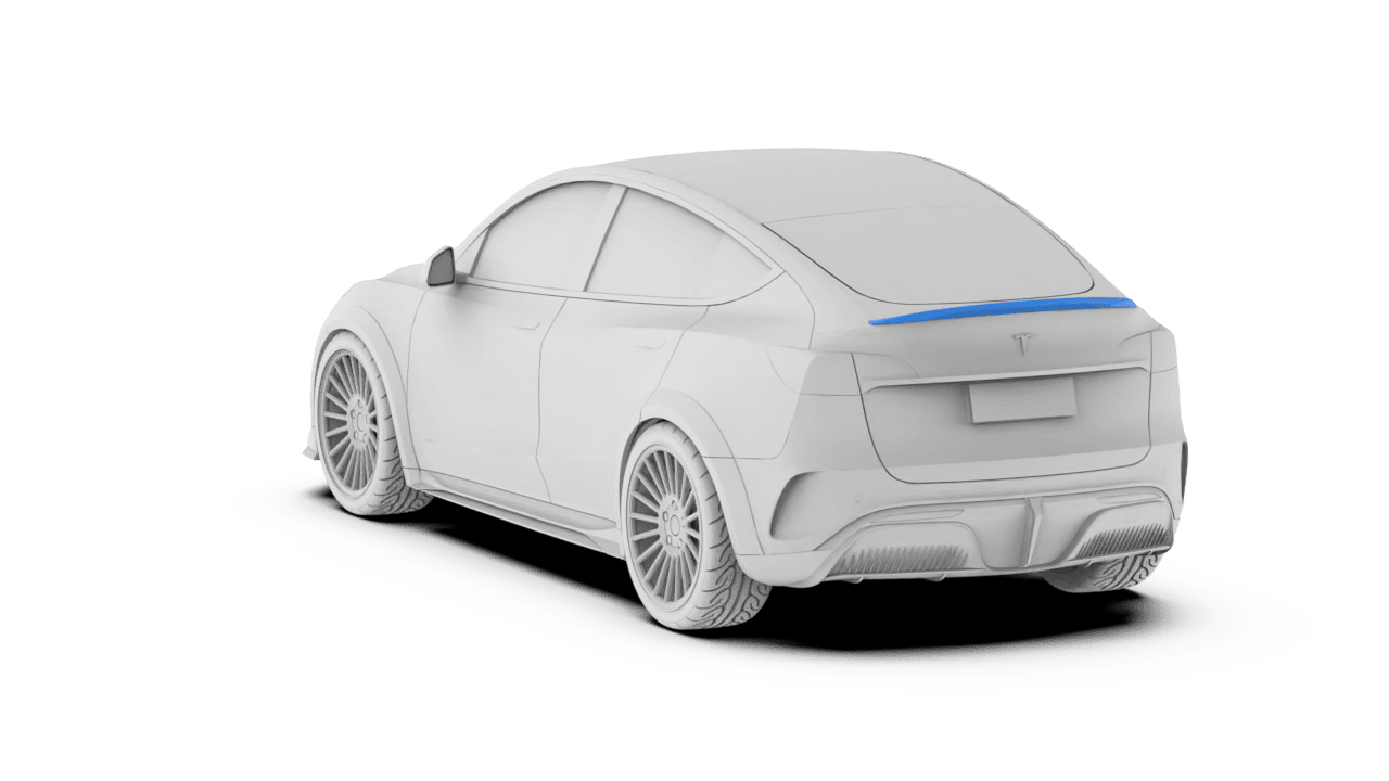 Robot Craftsman Tesla Model Y Starship Spoilers Aftermarket Carbon Fiber Part / Bodykit - Robot Bodykits