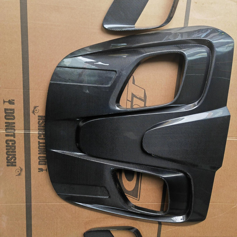Robot Craftsman Toyota GR Supra Roof Scoop & Rear Window Louver Aftermarket Carbon Fiber Part / Bodykit - Robot Bodykits