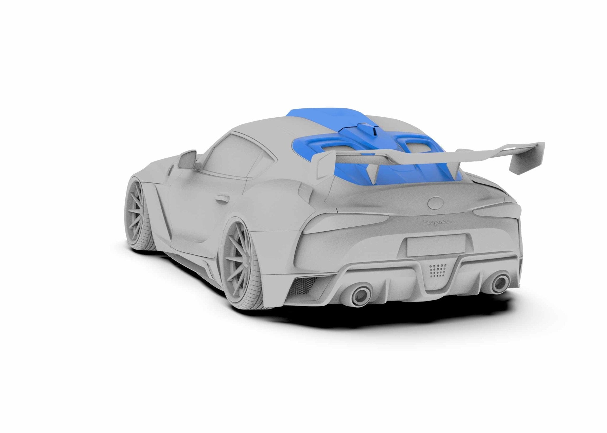 Robot Craftsman Toyota GR Supra Roof Scoop & Rear Window Louver Aftermarket Carbon Fiber Part / Bodykit - Robot Bodykits
