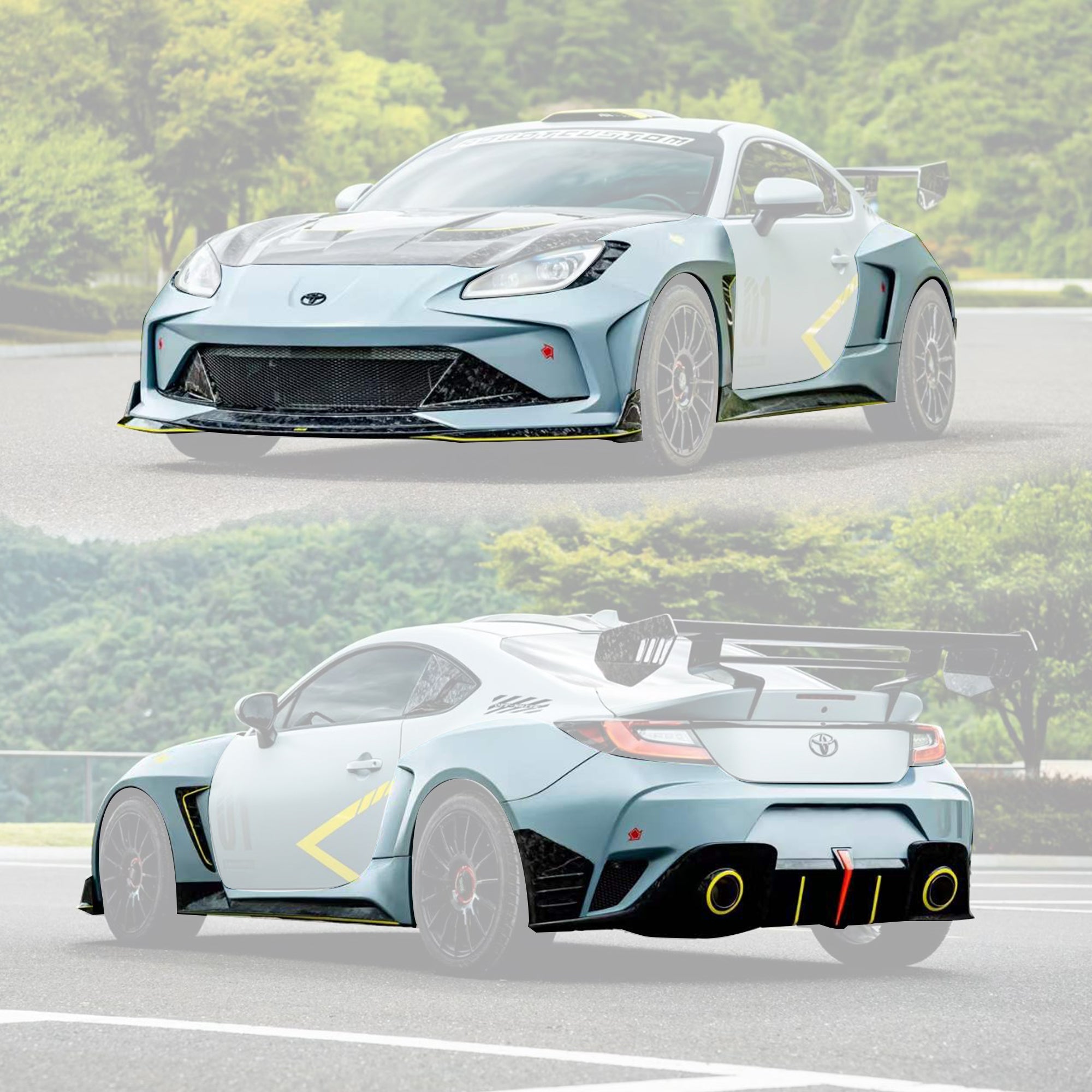 Robot Craftsman Toyota GR86 / BRZ Complete Widebody Kit Aftermarket Carbon Fiber Part / Bodykit - Robot Bodykits
