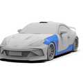 Robot Craftsman Toyota GR86 / BRZ Narrow Front Arch / Fender + Sideskirts Aftermarket Carbon Fiber Part / Bodykit - Robot Bodykits
