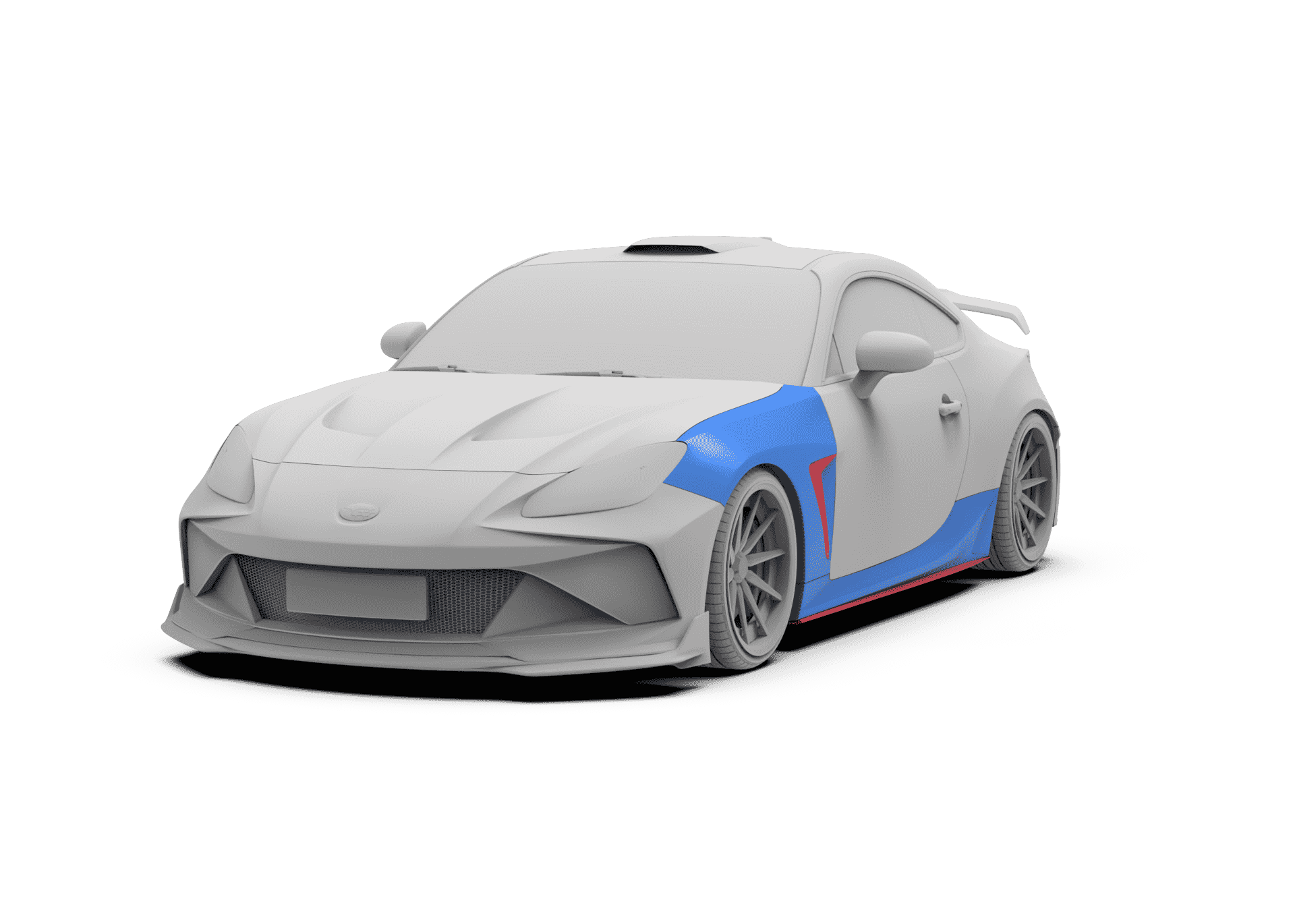 Robot Craftsman Toyota GR86 / BRZ Narrow Front Arch / Fender + Sideskirts Aftermarket Carbon Fiber Part / Bodykit - Robot Bodykits