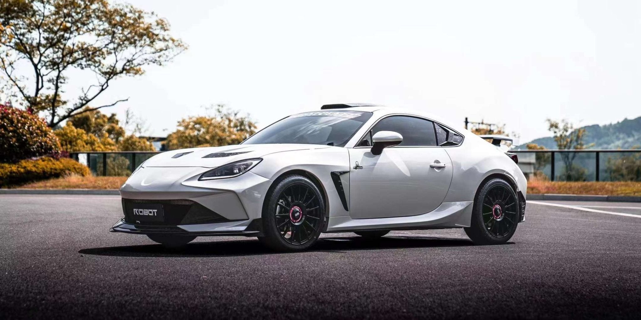 Robot Craftsman Toyota GR86 / BRZ Narrow Front Arch / Fender + Sideskirts Aftermarket Carbon Fiber Part / Bodykit - Robot Bodykits