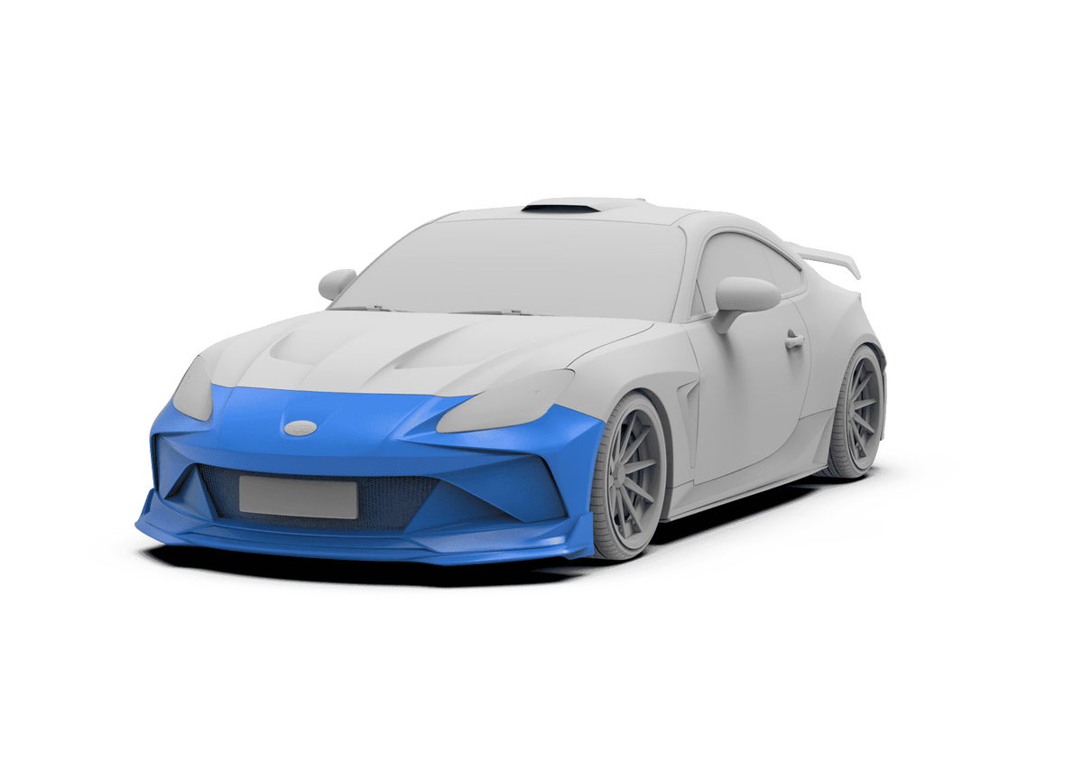Robot Craftsman Toyota GR86 / BRZ Narrow Front Bumper & Lip Aftermarket Carbon Fiber Part / Bodykit - Robot Bodykits