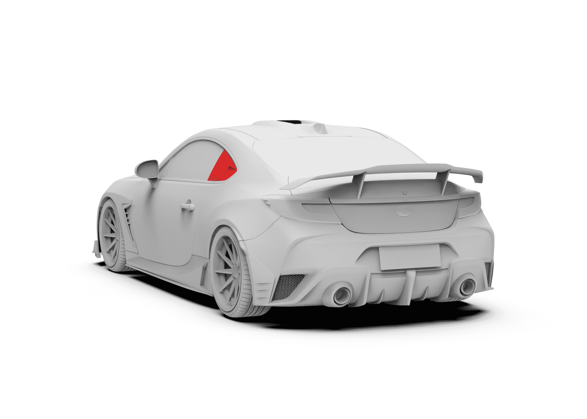 Robot Craftsman Toyota GR86 / BRZ Rear Window Panel Trim Aftermarket Carbon Fiber Part / Bodykit - Robot Bodykits