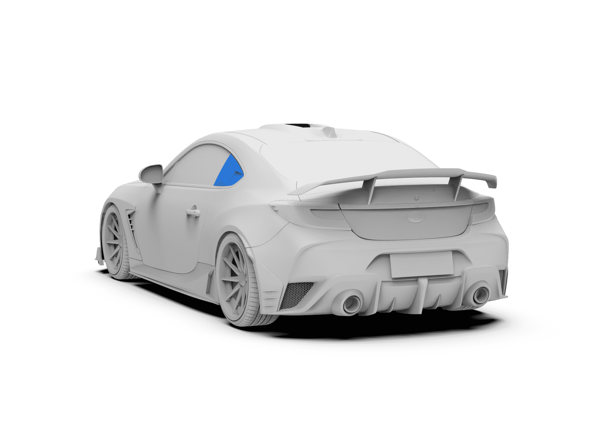Robot Craftsman Toyota GR86 / BRZ Rear Window Panel Trim Aftermarket Carbon Fiber Part / Bodykit - Robot Bodykits