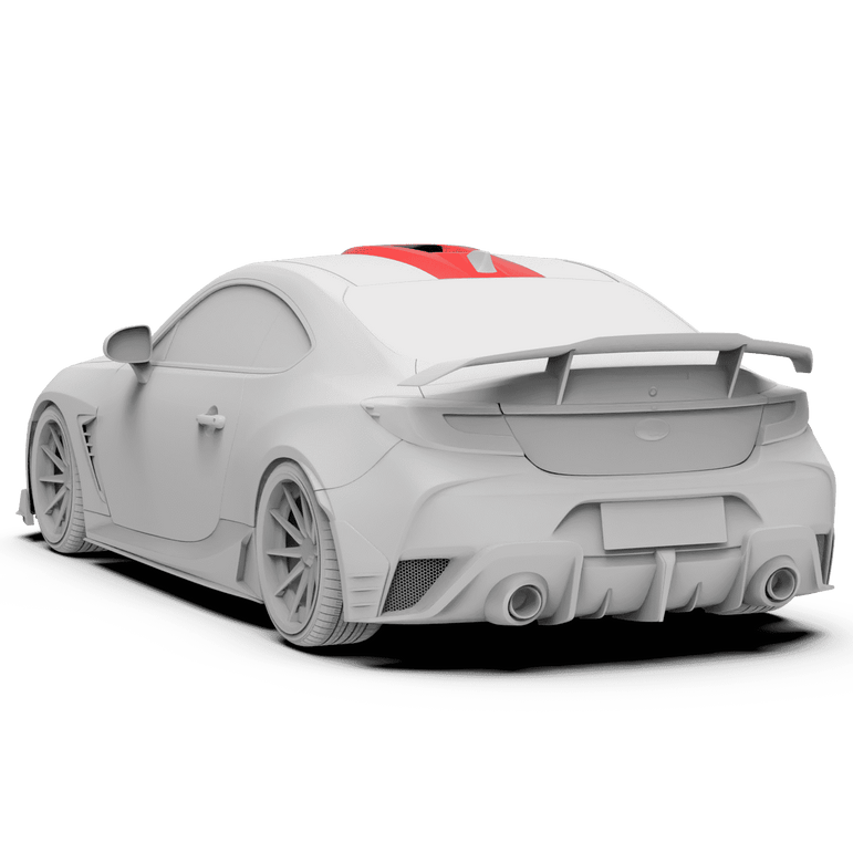 Robot Craftsman Toyota GR86 / BRZ Roof Spoiler (Scoop) Aftermarket Carbon Fiber Part / Bodykit - Robot Bodykits