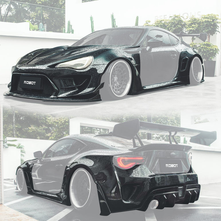 Robot Craftsman Toyota GT86 / BRZ / FRS Fibre Glass Reinforced Plastic Complete Body Kit (FRP) Fits Toyota GT86 / Subaru BRZ – First Gen (2012–2021) Aftermarket Carbon Fiber Part / Bodykit - Robot Bodykits