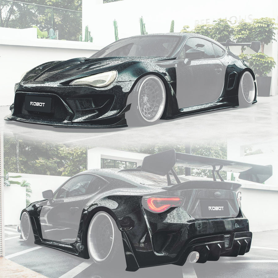 Robot Craftsman Toyota GT86 / BRZ / FRS Fibre Glass Reinforced Plastic Complete Body Kit (FRP) Fits Toyota GT86 / Subaru BRZ – First Gen (2012–2021)