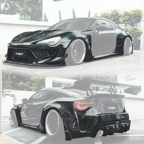 Robot Craftsman Toyota GT86 / BRZ / FRS Fibre Glass Reinforced Plastic Complete Body Kit (FRP) Fits Toyota GT86 / Subaru BRZ – First Gen (2012–2021) Aftermarket Carbon Fiber Part / Bodykit - Robot Bodykits