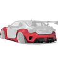 Robot Craftsman Toyota GT86 / BRZ / FRS Fibre Glass Reinforced Plastic Complete Body Kit (FRP) Fits Toyota GT86 / Subaru BRZ – First Gen (2012–2021) Aftermarket Carbon Fiber Part / Bodykit - Robot Bodykits