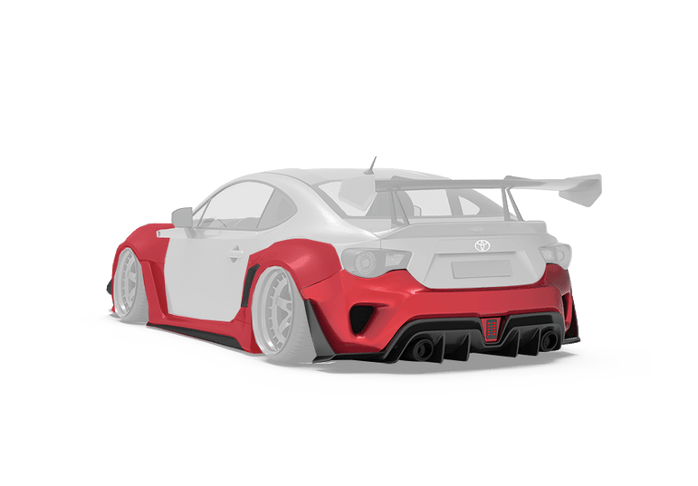 Robot Craftsman Toyota GT86 / BRZ / FRS Fibre Glass Reinforced Plastic Complete Body Kit (FRP) Fits Toyota GT86 / Subaru BRZ – First Gen (2012–2021) Aftermarket Carbon Fiber Part / Bodykit - Robot Bodykits