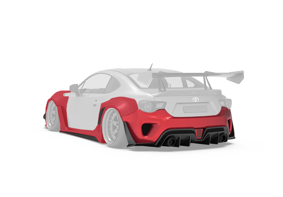 Robot Craftsman Toyota GT86 / BRZ / FRS Fibre Glass Reinforced Plastic Complete Body Kit (FRP) Fits Toyota GT86 / Subaru BRZ – First Gen (2012–2021) Aftermarket Carbon Fiber Part / Bodykit - Robot Bodykits