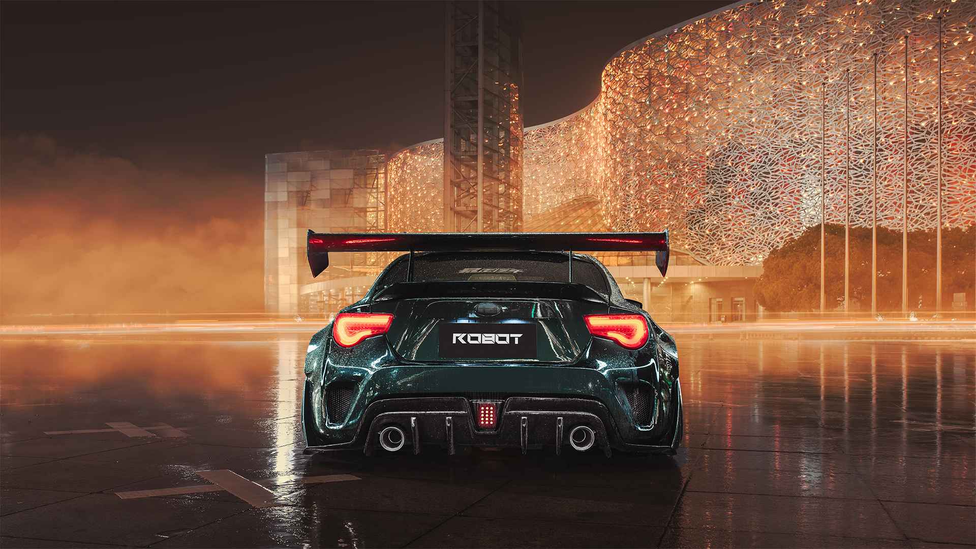 Robot Craftsman Toyota GT86 / BRZ GT Wing Aftermarket Carbon Fiber Part / Bodykit - Robot Bodykits