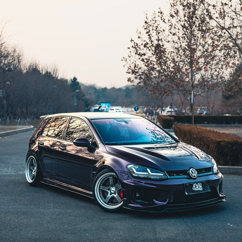 Robot Craftsman Volkswagen Golf / GTI / Golf R MK7 MK7.5 Fibre Glass Reinforced Plastic Complete Front Bumper (FRP) Aftermarket Carbon Fiber Part / Bodykit - Robot Bodykits