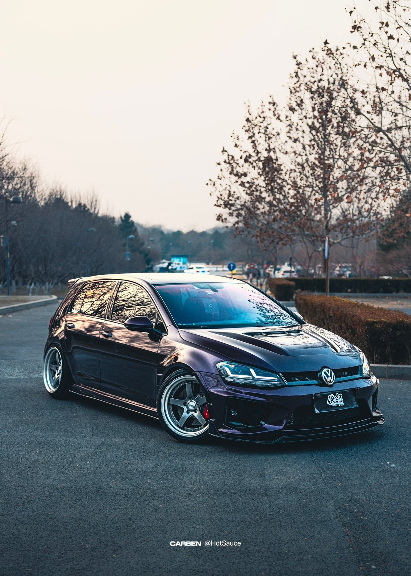 Robot Craftsman Volkswagen Golf / GTI / Golf R MK7 MK7.5 Fibre Glass Reinforced Plastic Complete Front Bumper (FRP) Aftermarket Carbon Fiber Part / Bodykit - Robot Bodykits