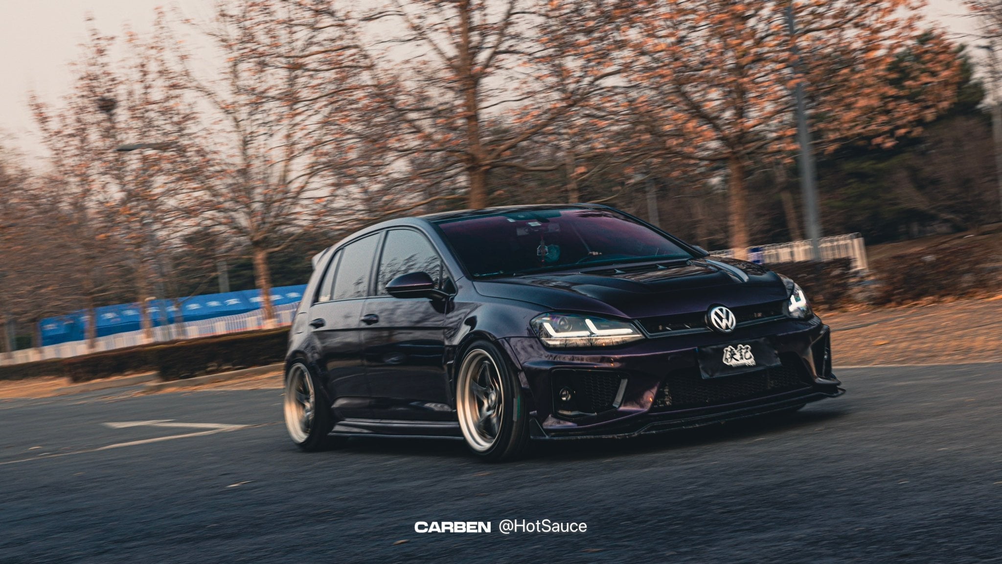 Robot Craftsman Volkswagen Golf / GTI / Golf R MK7 MK7.5 Fibre Glass Reinforced Plastic Complete Front Bumper (FRP) Aftermarket Carbon Fiber Part / Bodykit - Robot Bodykits