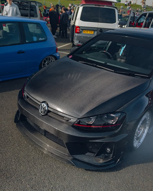 Robot Craftsman Volkswagen Golf / GTI / Golf R MK7 MK7.5 Fibre Glass Reinforced Plastic Complete Front Bumper (FRP) Aftermarket Carbon Fiber Part / Bodykit - Robot Bodykits