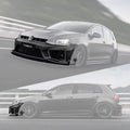 Robot Craftsman Volkswagen Golf / GTI / Golf R MK7 MK7.5 Fibre Glass Reinforced Plastic Complete Front Bumper (FRP) Aftermarket Carbon Fiber Part / Bodykit - Robot Bodykits