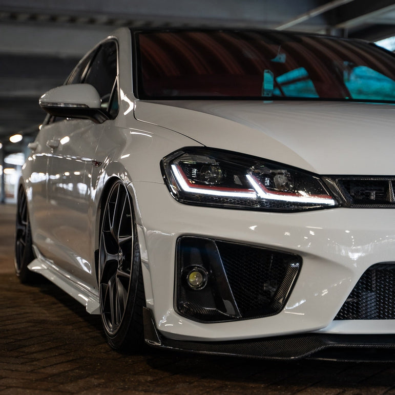 Robot Craftsman Volkswagen Golf / GTI / Golf R MK7 MK7.5 Fibre Glass Reinforced Plastic Complete Front Bumper (FRP) Aftermarket Carbon Fiber Part / Bodykit - Robot Bodykits