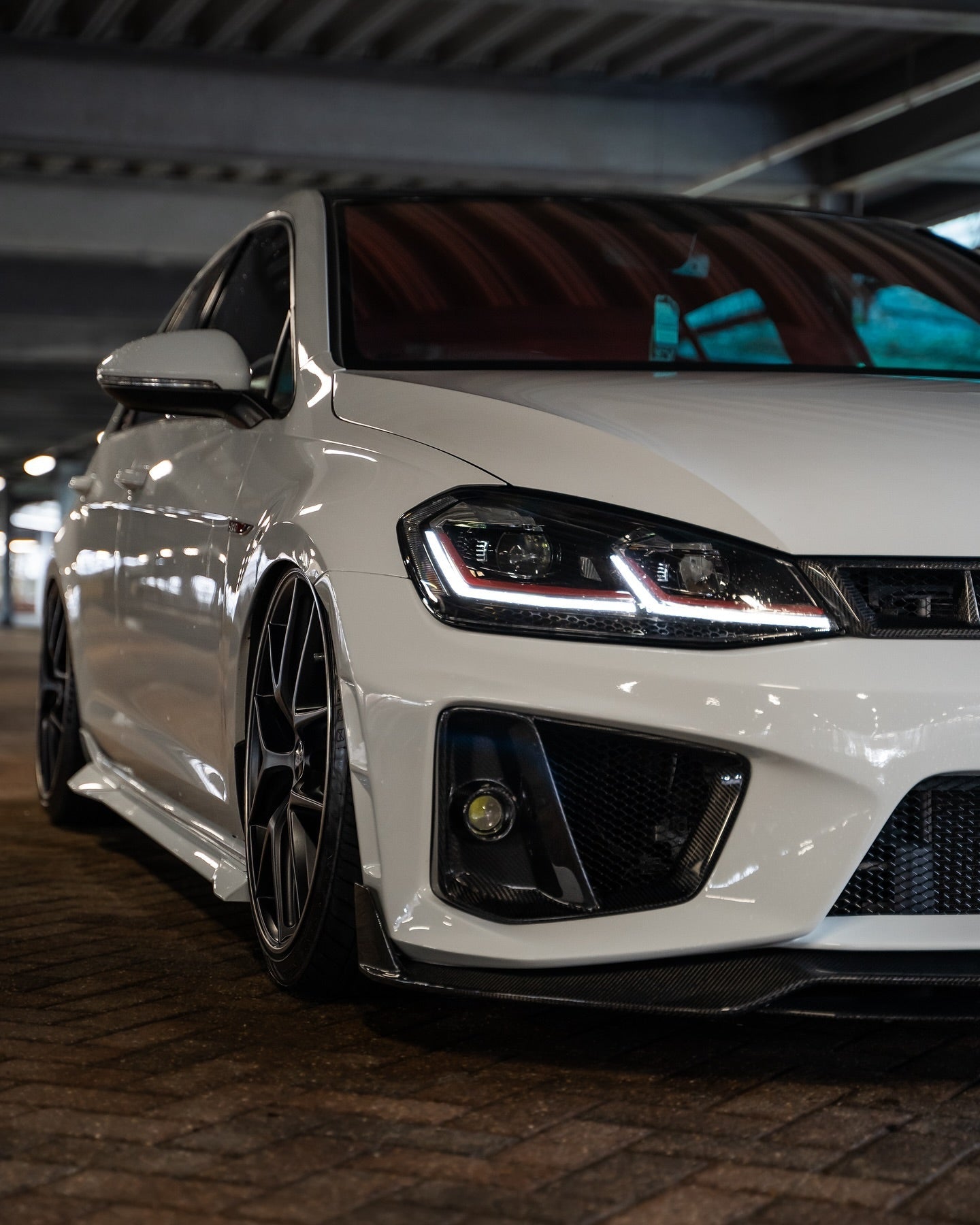 Robot Craftsman Volkswagen Golf / GTI / Golf R MK7 MK7.5 Fibre Glass Reinforced Plastic Complete Front Bumper (FRP) Aftermarket Carbon Fiber Part / Bodykit - Robot Bodykits