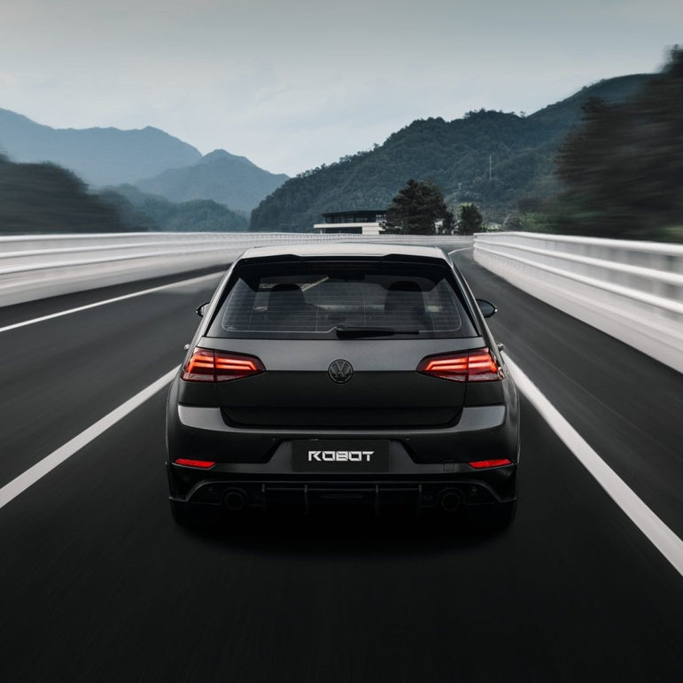 Robot Craftsman Volkswagen Golf / GTI / Golf R MK7 MK7.5 Fibre Glass Reinforced Plastic Complete Front Bumper (FRP) Aftermarket Carbon Fiber Part / Bodykit - Robot Bodykits