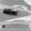 Robot Craftsman Volkswagen Golf / GTI / Golf R MK7 MK7.5 Fibre Glass Reinforced Plastic Complete Front Bumper (FRP) Aftermarket Carbon Fiber Part / Bodykit - Robot Bodykits