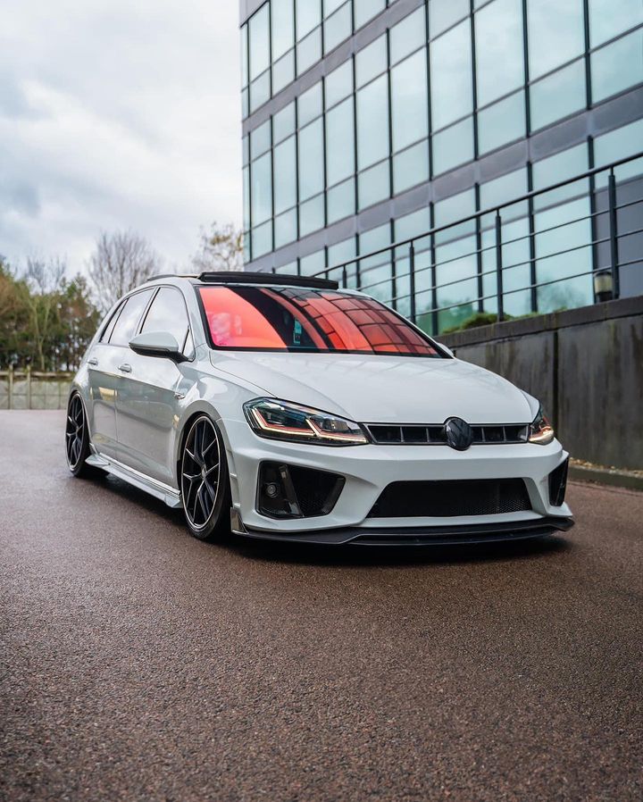 Robot Craftsman Volkswagen Golf / GTI / Golf R MK7 MK7.5 Fibre Glass Reinforced Plastic Complete Front Bumper (FRP) Aftermarket Carbon Fiber Part / Bodykit - Robot Bodykits