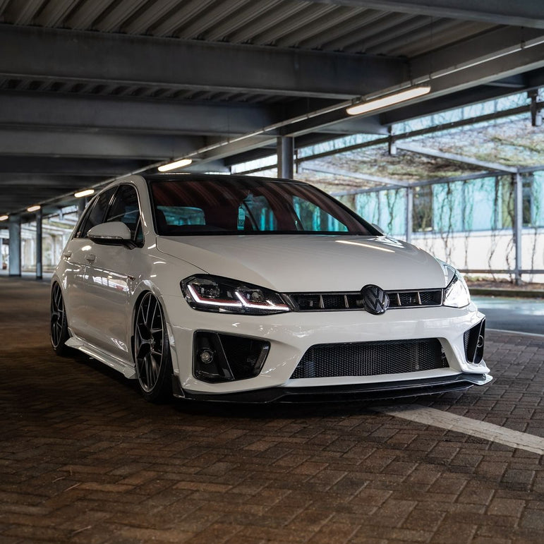 Robot Craftsman Volkswagen Golf / GTI / Golf R MK7 MK7.5 Fibre Glass Reinforced Plastic Complete Front Bumper (FRP) Aftermarket Carbon Fiber Part / Bodykit - Robot Bodykits