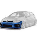 Robot Craftsman Volkswagen Golf / GTI / Golf R MK7 MK7.5 Fibre Glass Reinforced Plastic Complete Front Bumper (FRP) Aftermarket Carbon Fiber Part / Bodykit - Robot Bodykits