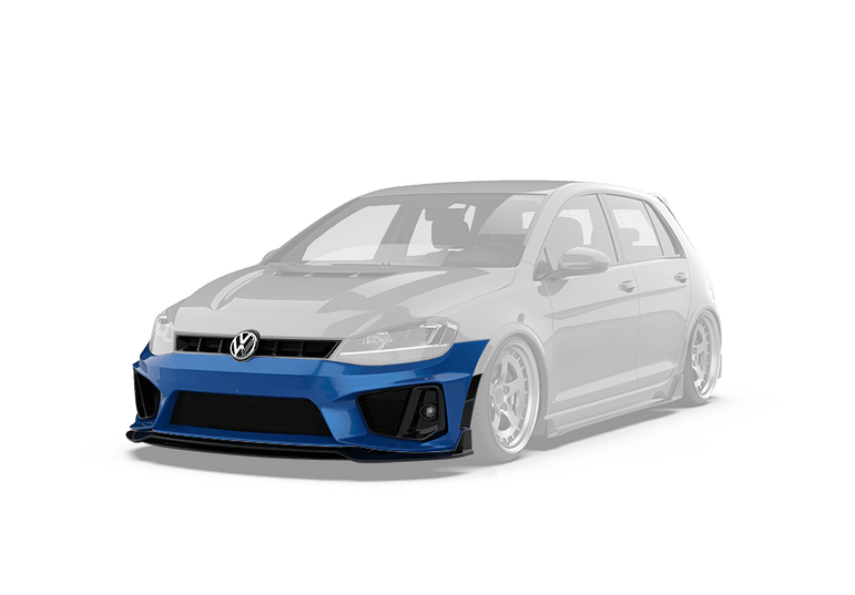 Robot Craftsman Volkswagen Golf / GTI / Golf R MK7 MK7.5 Fibre Glass Reinforced Plastic Complete Front Bumper (FRP) Aftermarket Carbon Fiber Part / Bodykit - Robot Bodykits